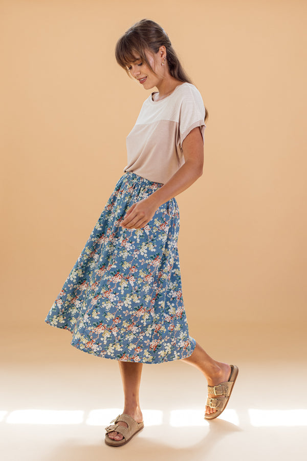 Skirt Echo Blue floral