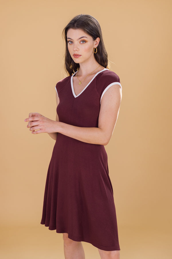 Dress Dylan Maroon