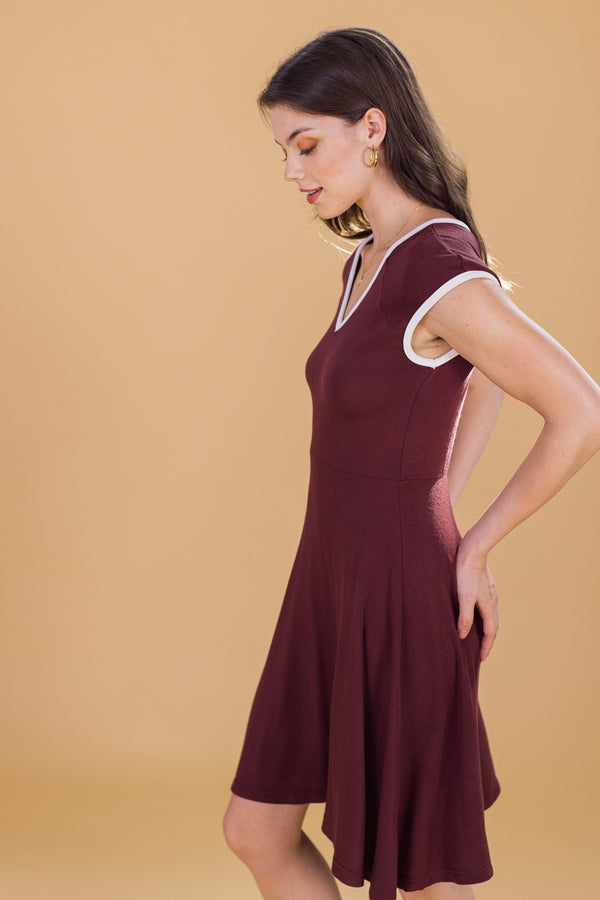 Dress Dylan Maroon