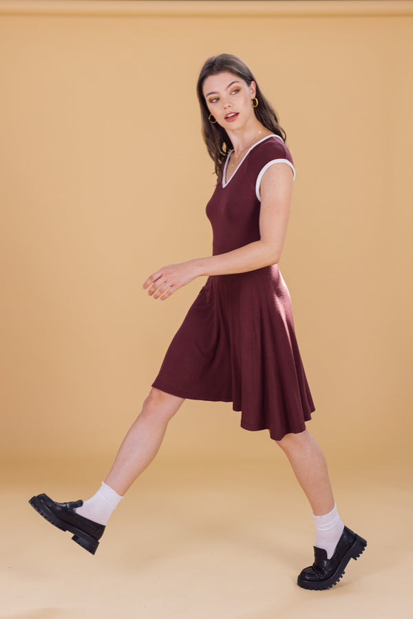 Dress Dylan Maroon