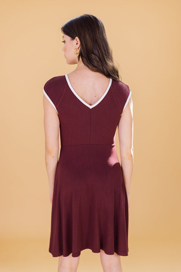 Dress Dylan Maroon