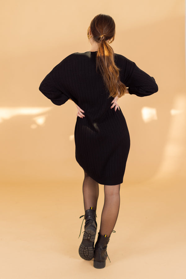 Knit Dress Lonx Black