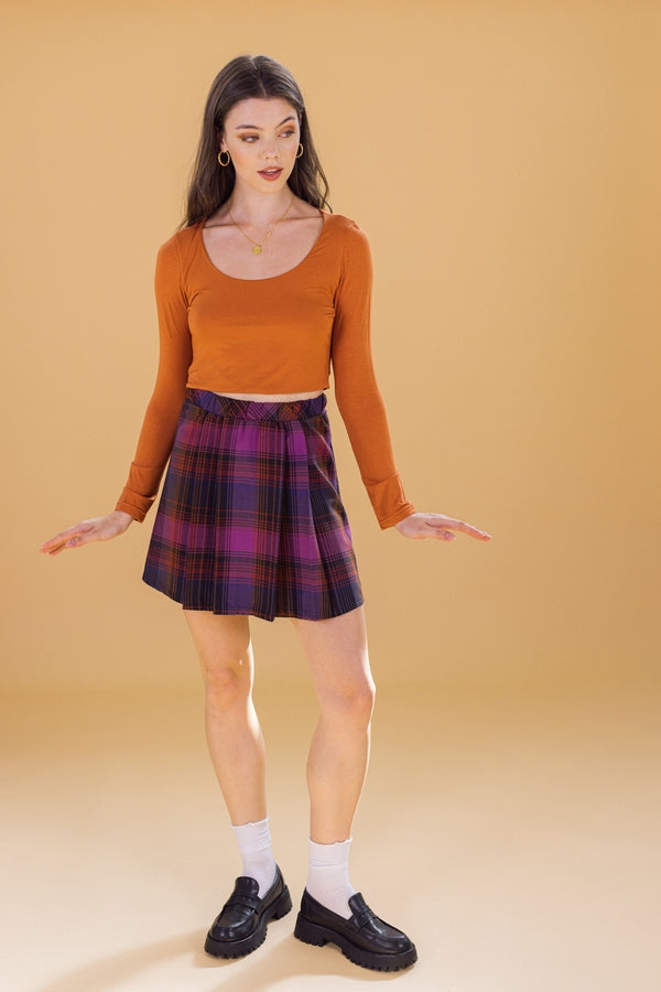 Skirt Jojo Purple plaid