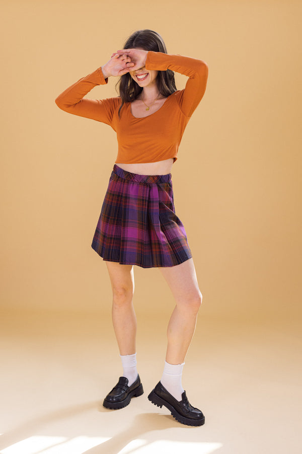 Skirt Jojo Purple plaid