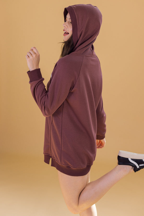 Dress Hoodie Baby Dusky Raspberry