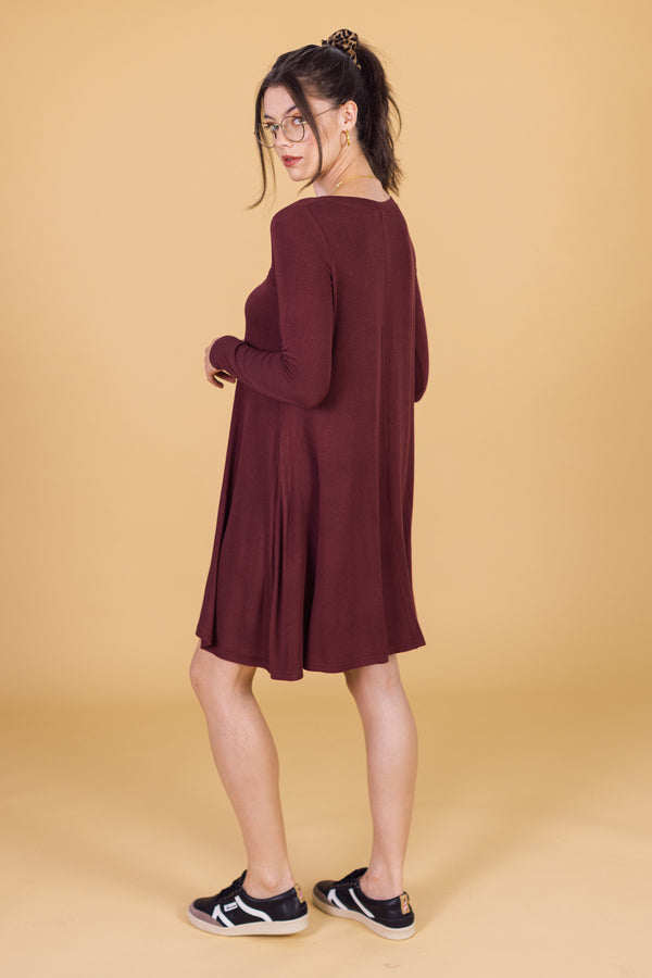 Dress Lazie Burgundy