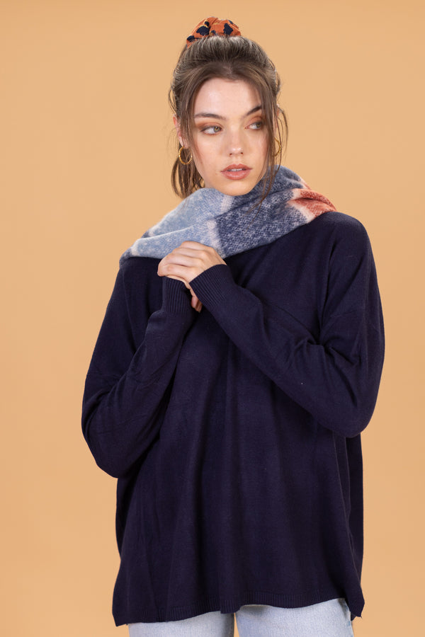 Knit Sweater Egon Blue