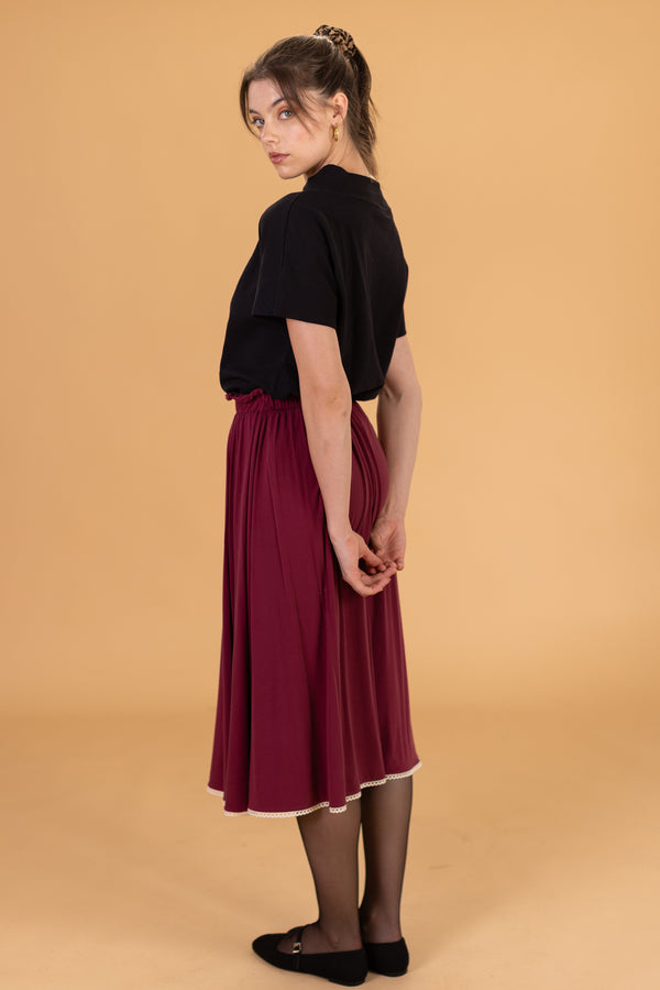 Skirt Whisper Burgundy