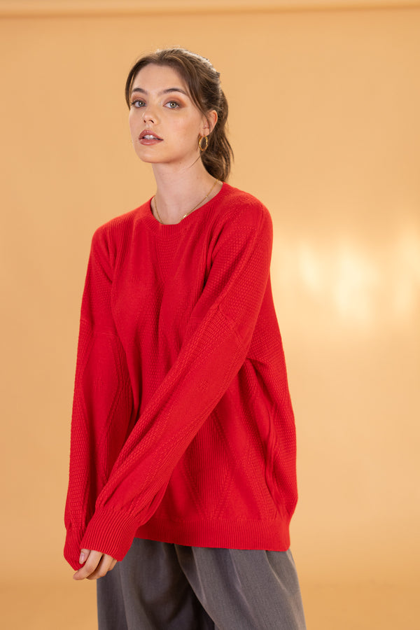 Knit Sweater Henri Red