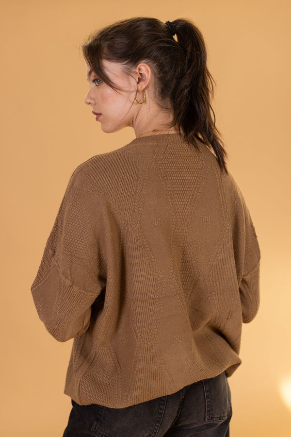 Knit Sweater Henri Dusty Brown