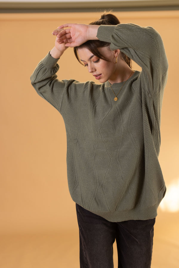 Knit Sweater Henri Khaki