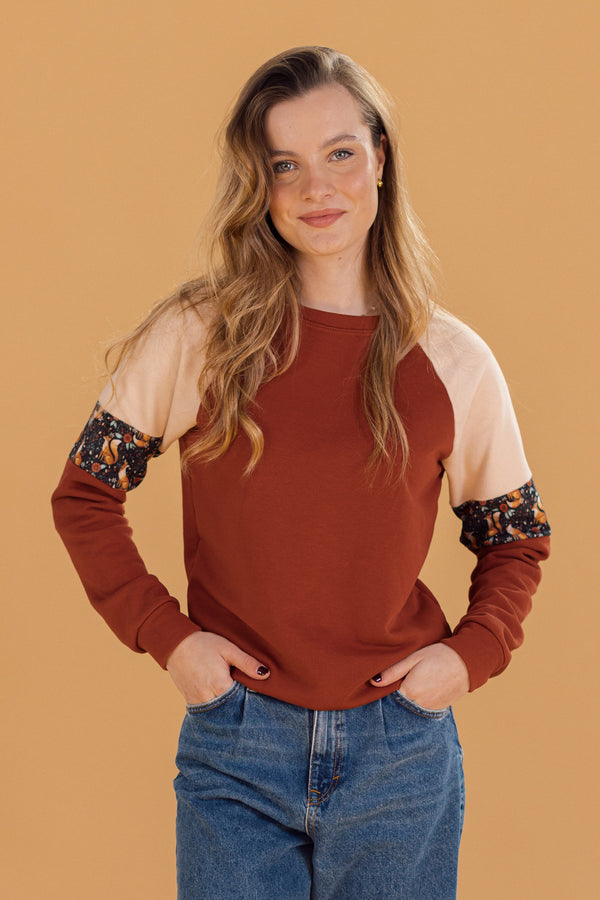 Sweater Sharon Terracotta Fox Ecru