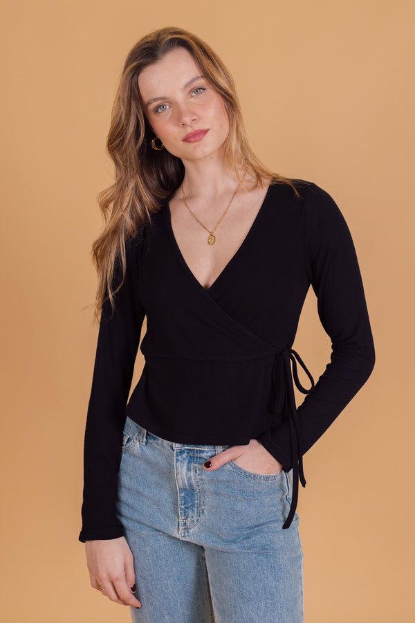 Shrug Top Meira Black