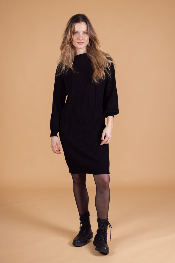 Knit Dress Lonx Black