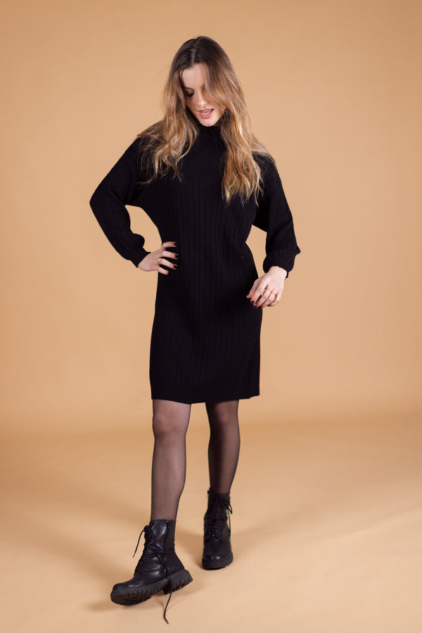 Knit Dress Lonx Black