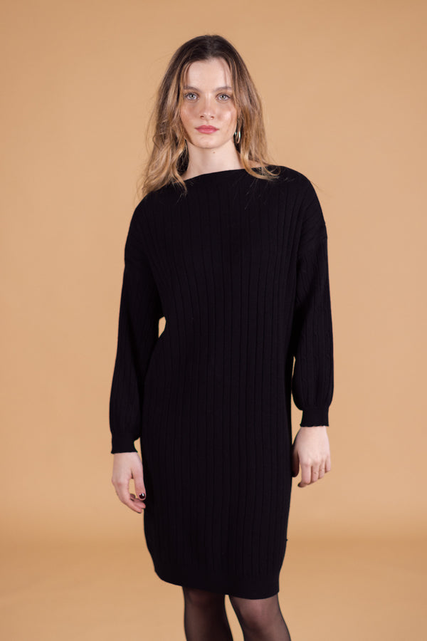 Knit Dress Lonx Black