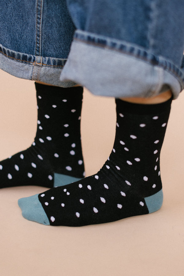 Socks Jace Black Polka Dot