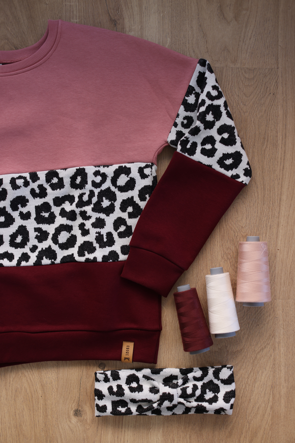 SWEATER MIA ROSE LEO BURGUNDY