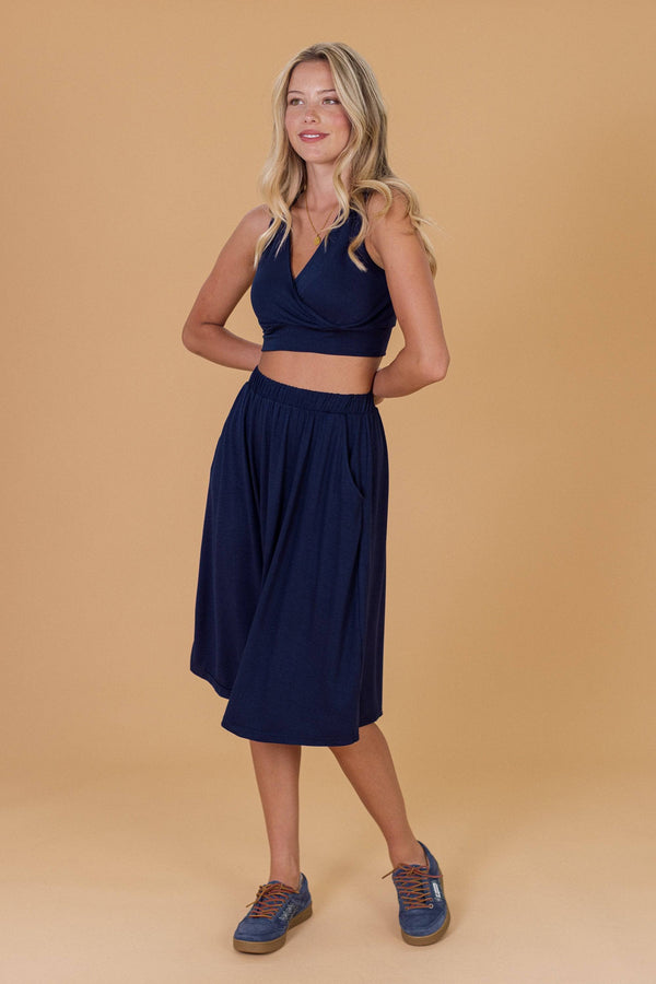 Crop Top Itzel Dark Blue