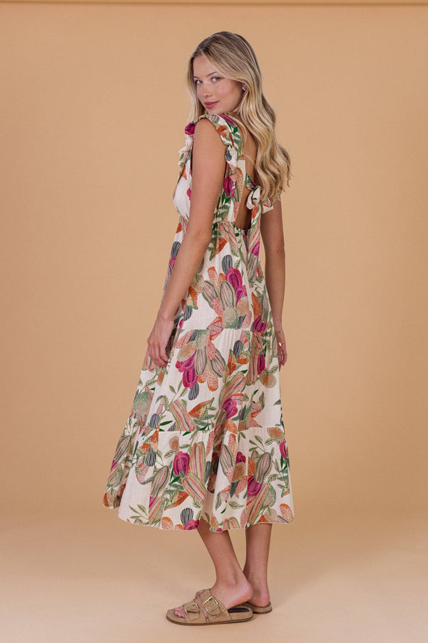 Dress Aliki Floral One Size (XS-M) / Cream