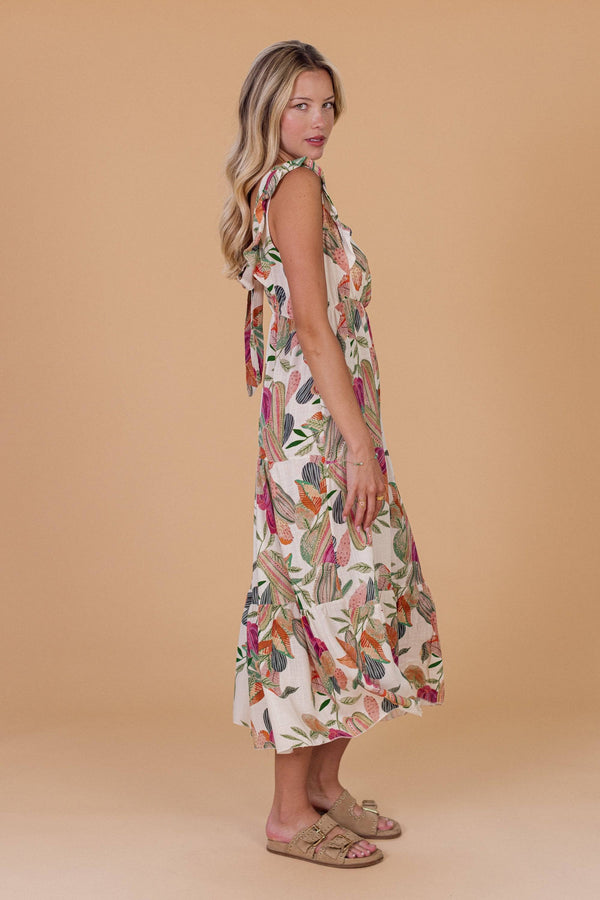 Dress Aliki Floral One Size (XS-M) / Cream