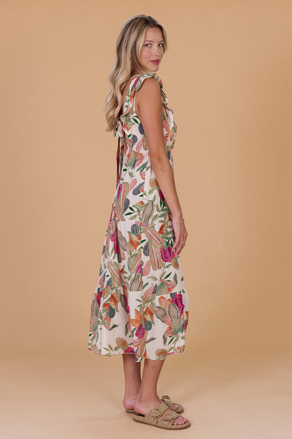 Dress Aliki Floral One Size (XS-M) / Cream