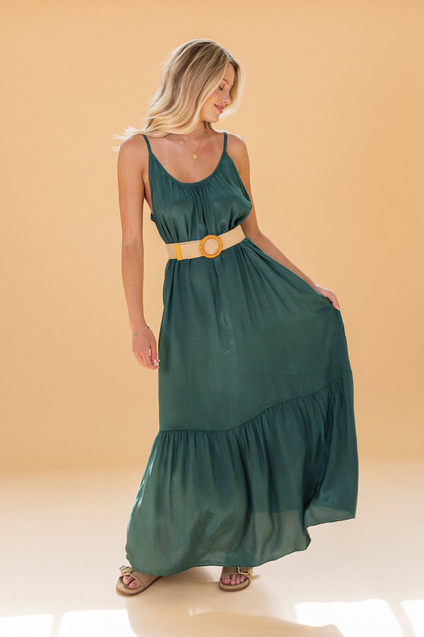 Dress Goddess Emerald Green One Size (XS-L) / Green