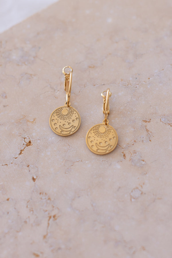 Earrings Day & Night Gold