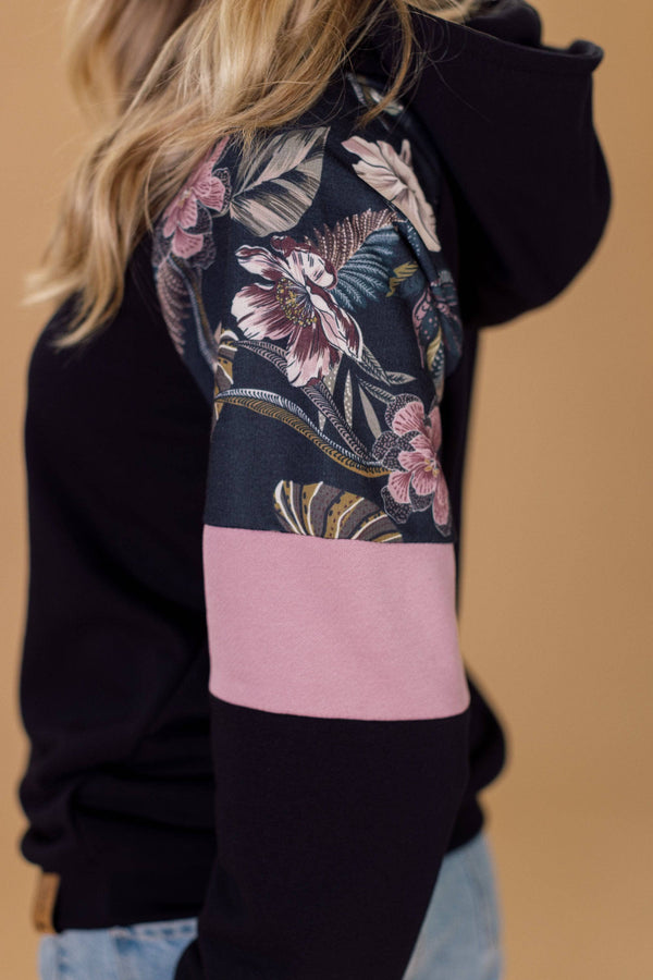 Hoodie Vera Black Orchids