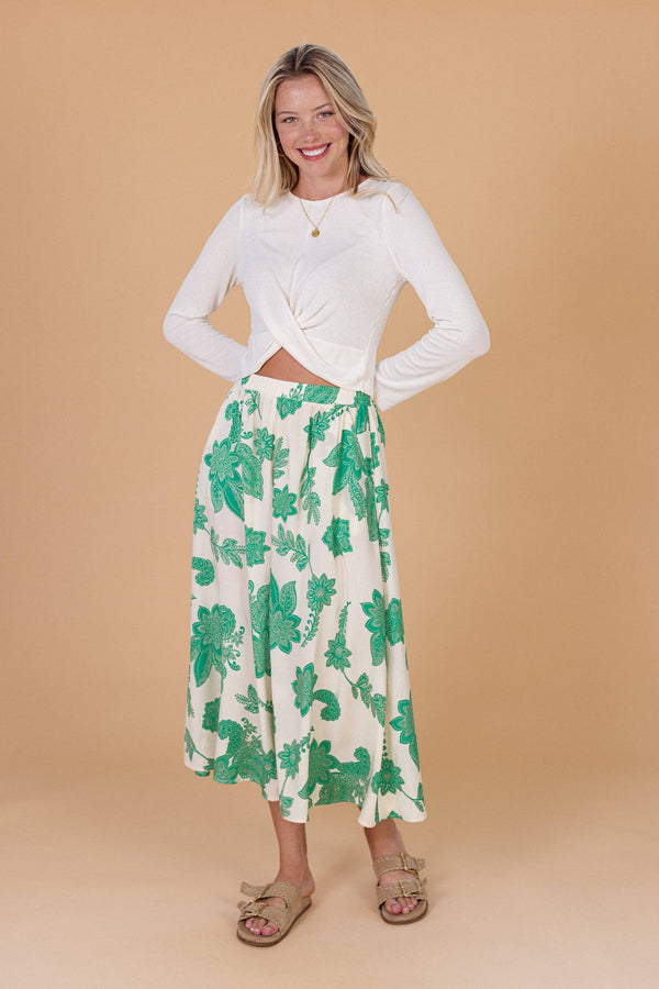 Jupe Culotte Jessie Green Floral