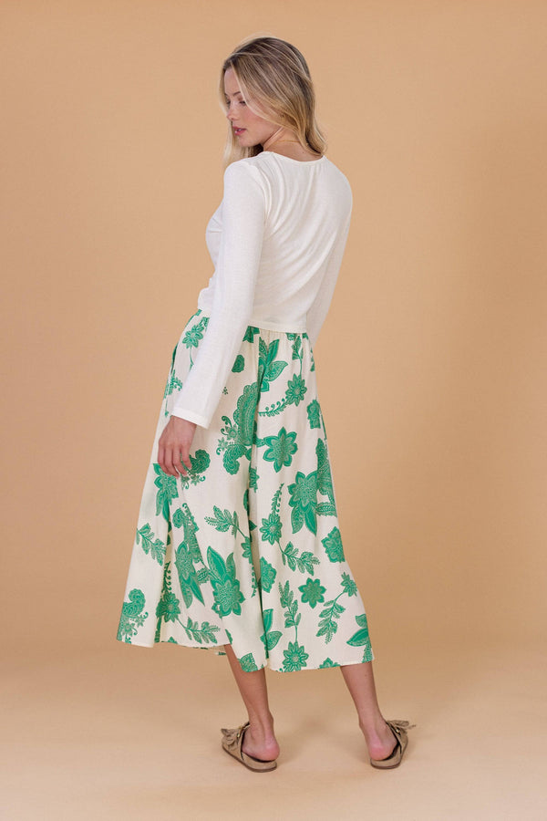 Jupe Culotte Jessie Green Floral