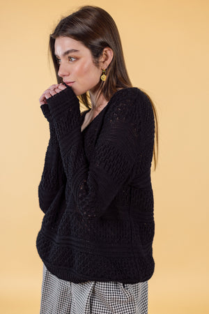 Knit Sweater Azura Black One Size (S-M) / Black