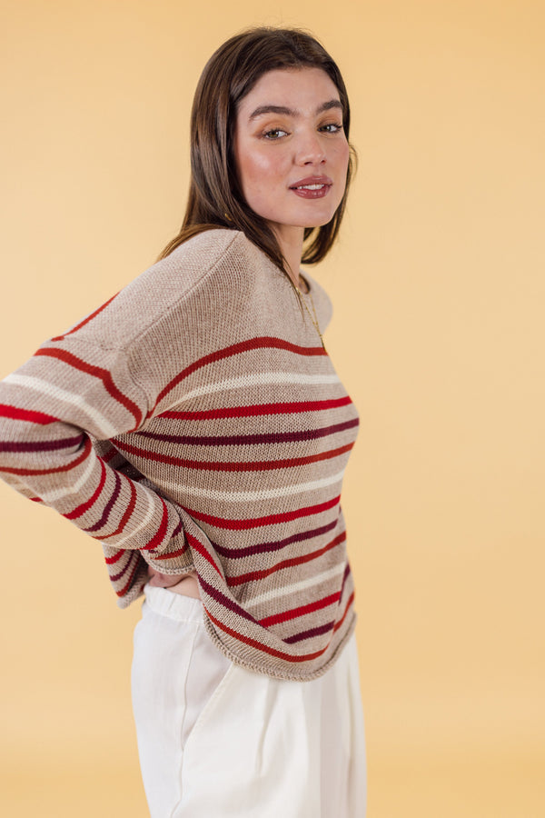 Knit Sweater Robbie Cherry One size (S/M) / Red