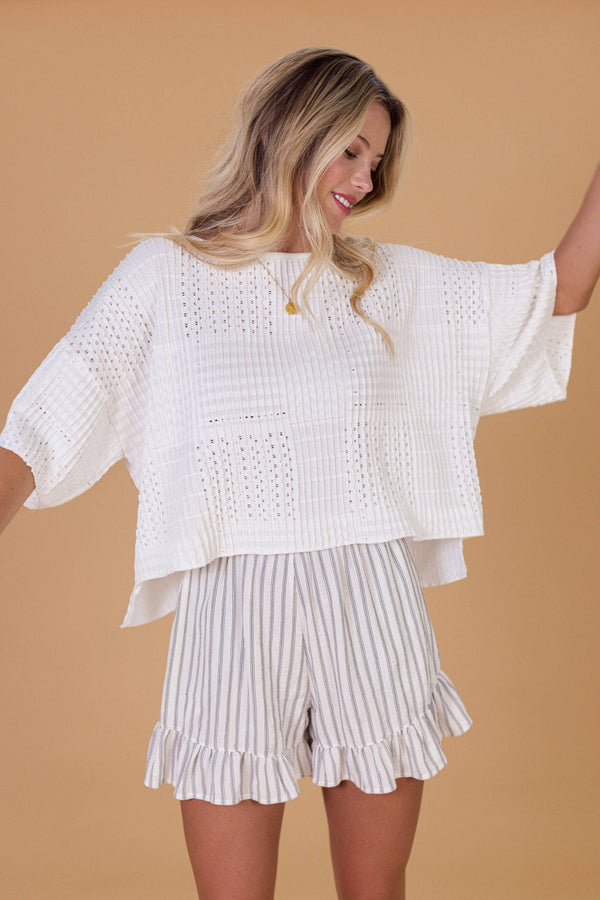 Knit Top Aelia White One size / White