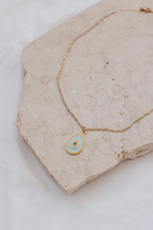 Necklace Leila Drop Blue