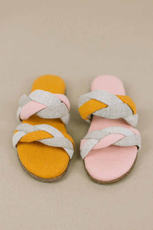 Sandals Ikaria Orange & Pink
