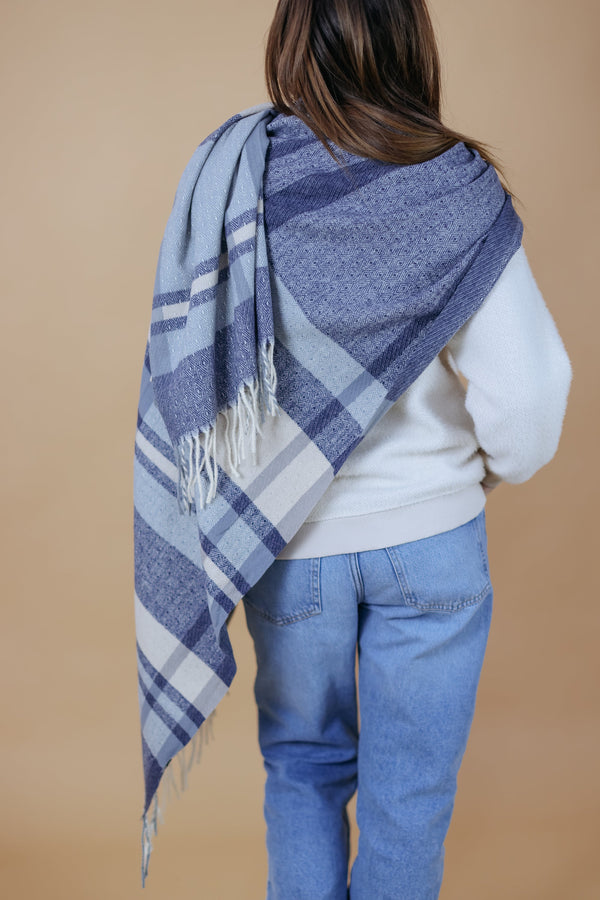 Scarf Cartmel Blue Blue