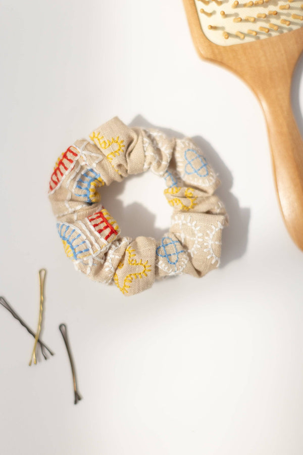 Scrunchie Aya Beige Beige