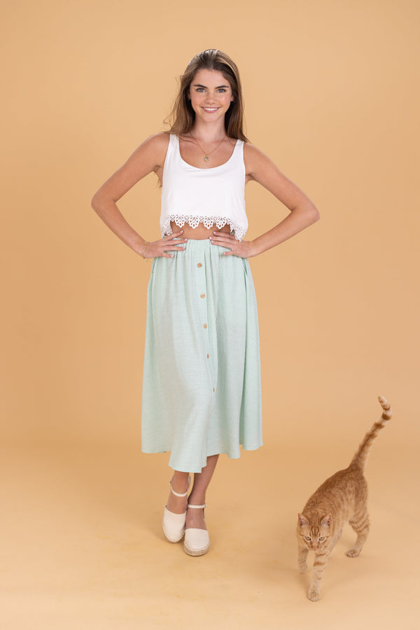 Skirt Marisa Stripes Mint