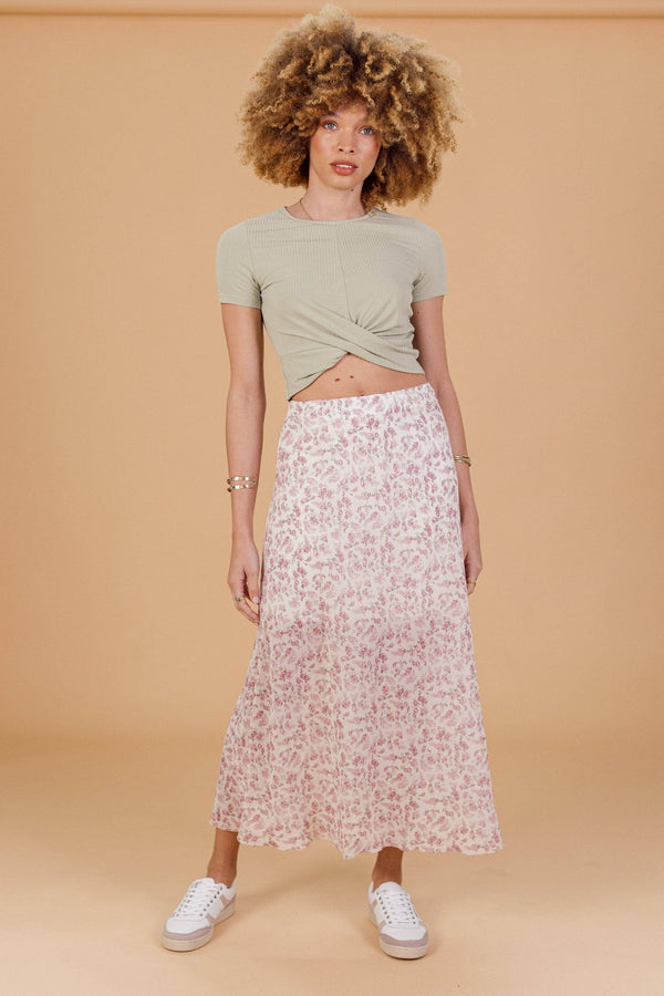 Skirt Zoza Floral One Size (XS-S) / Pink