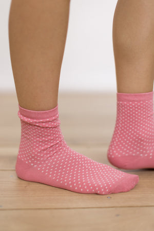 Socks Pink Polka Pink