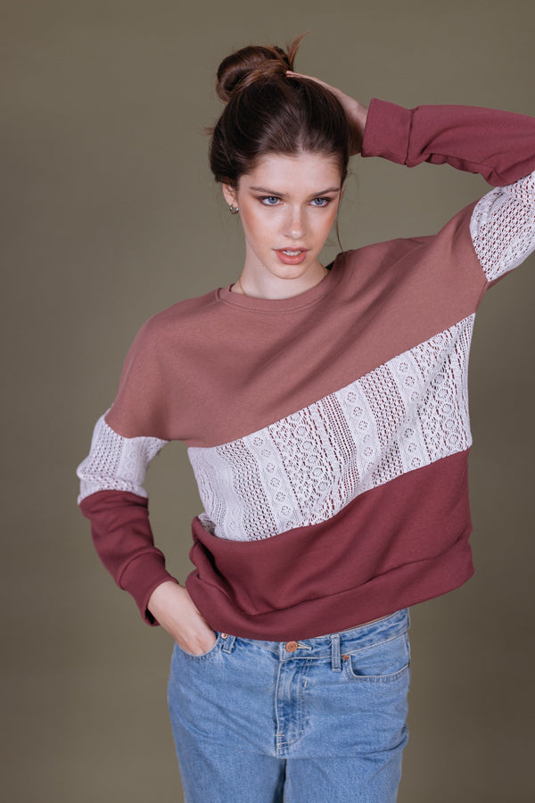 Sweater Mia Berry Lace