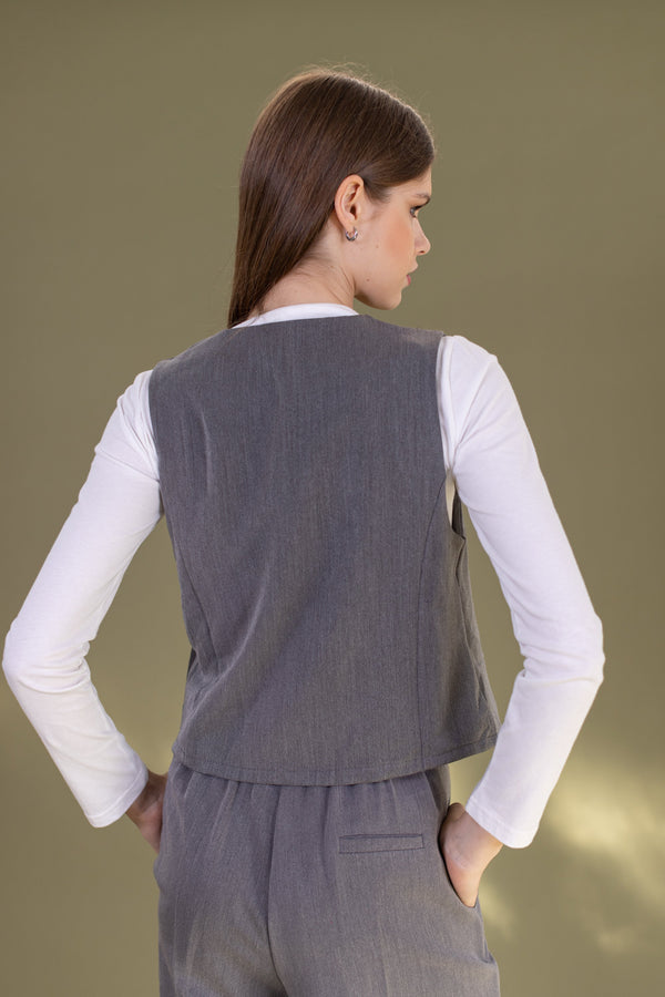 Vest Eddie Grey One size (S-M) / Grey
