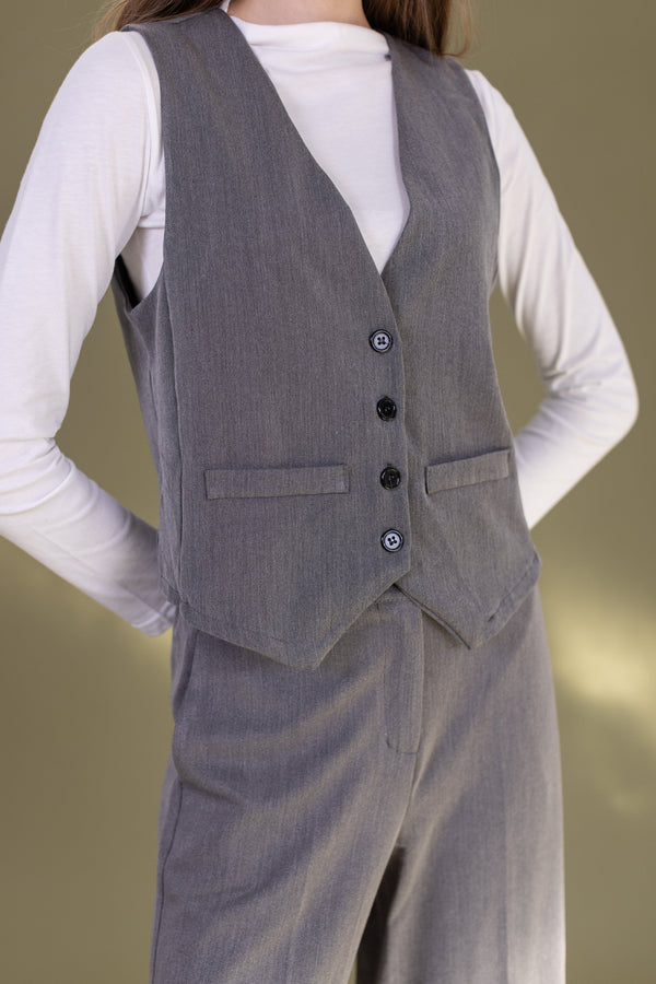 Vest Eddie Grey One size (S-M) / Grey