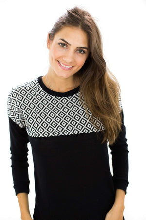 Sweater Phoria Black White