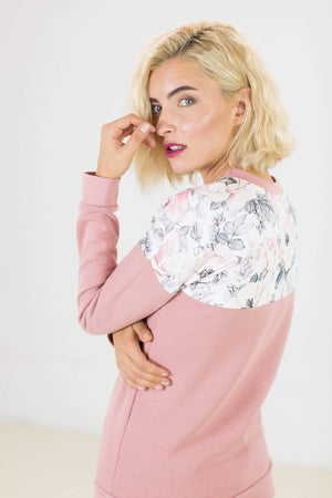Sweater Phoria Dusty Pink Floral